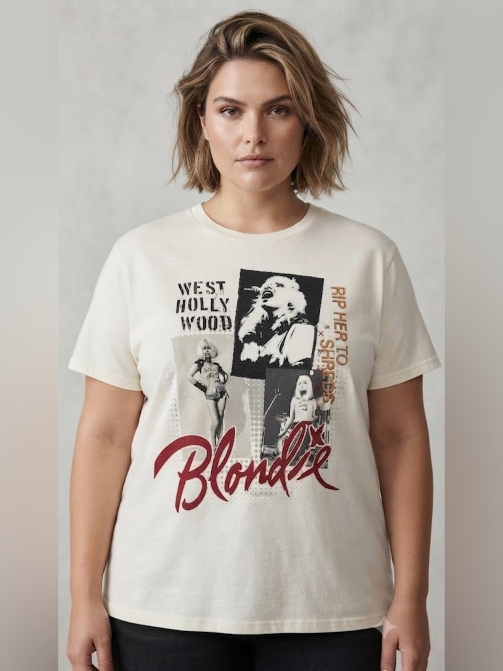 Blondie Rip Her To Shreds Band Graphic T Shirt Women's Size XXL NWT
